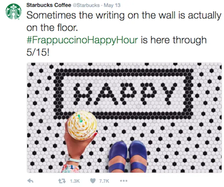 Starbucks tweets