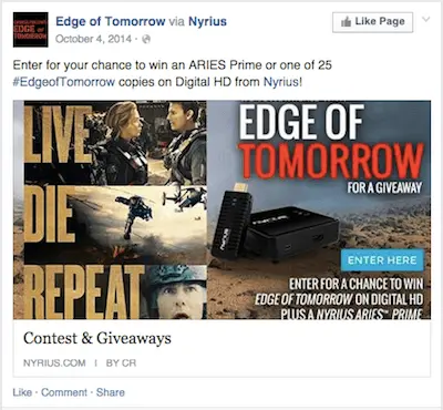 Best Facebook posts analytics for movies