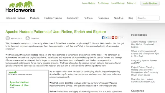 HortonWorks a new campaign in twitter