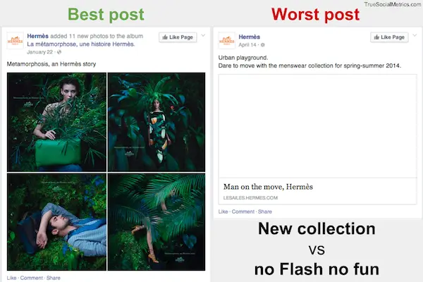 best worst Facebook posts Hermes